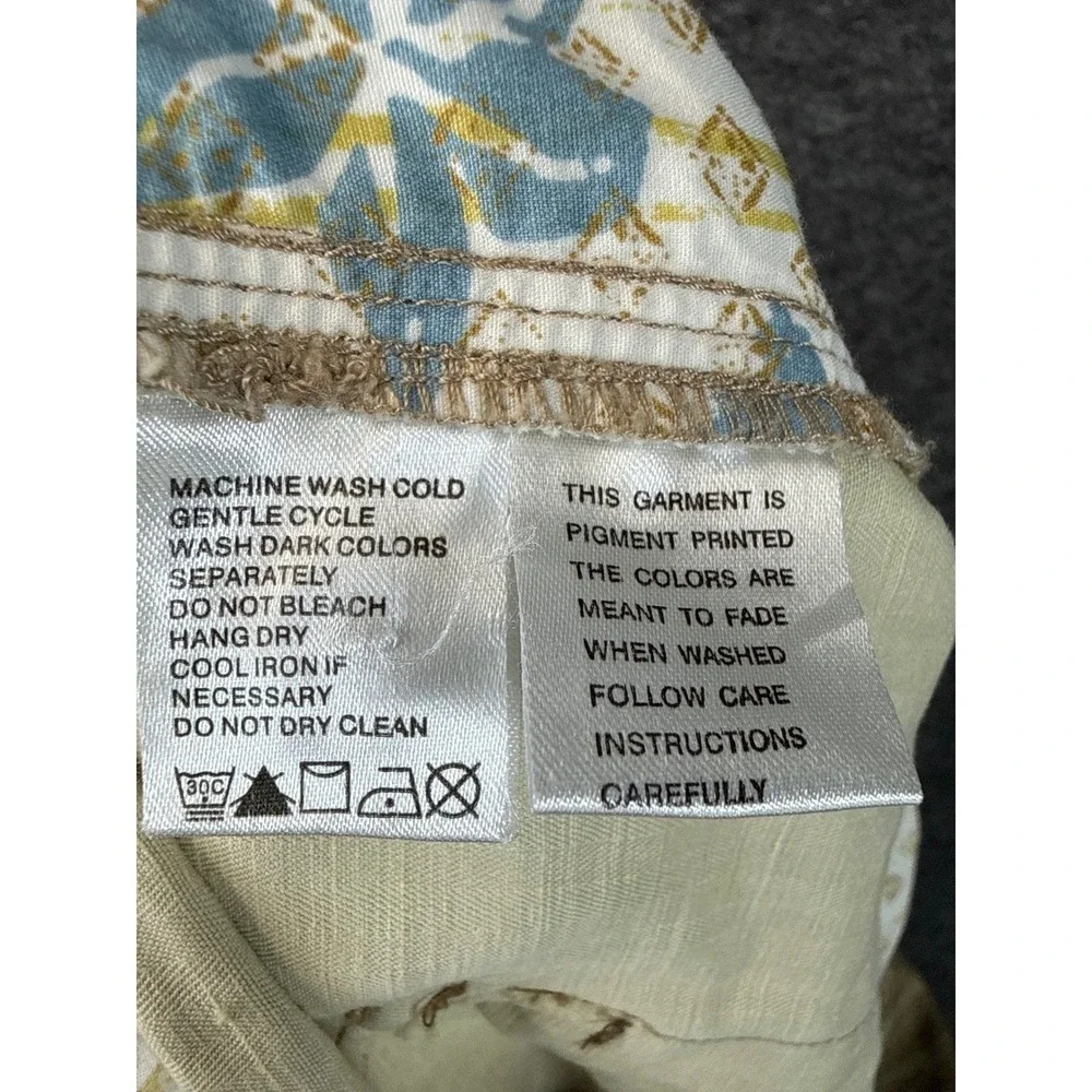 Tommy Bahama Mens 36 Linen‎ Silk Bermuda Shorts Tan Relaxed Summer Beach Bar EUC